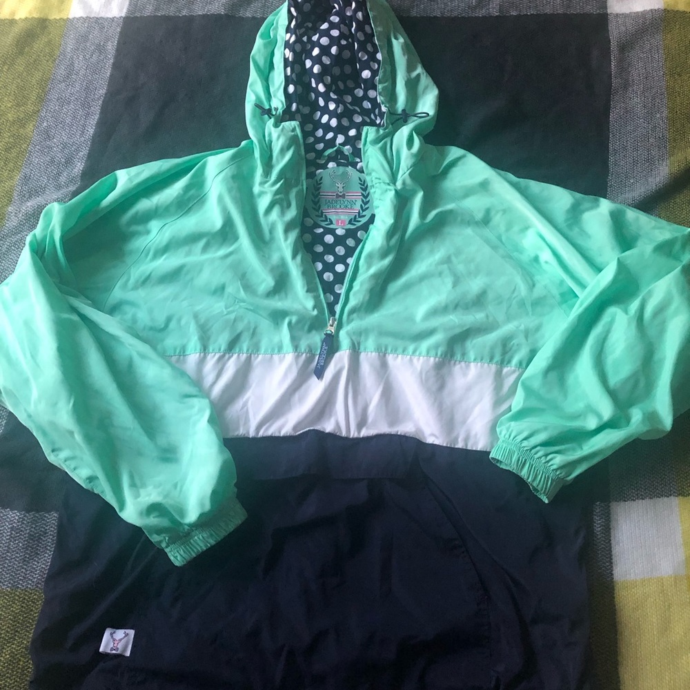 Jadelynn Brooke 1/2 zip rain jacket